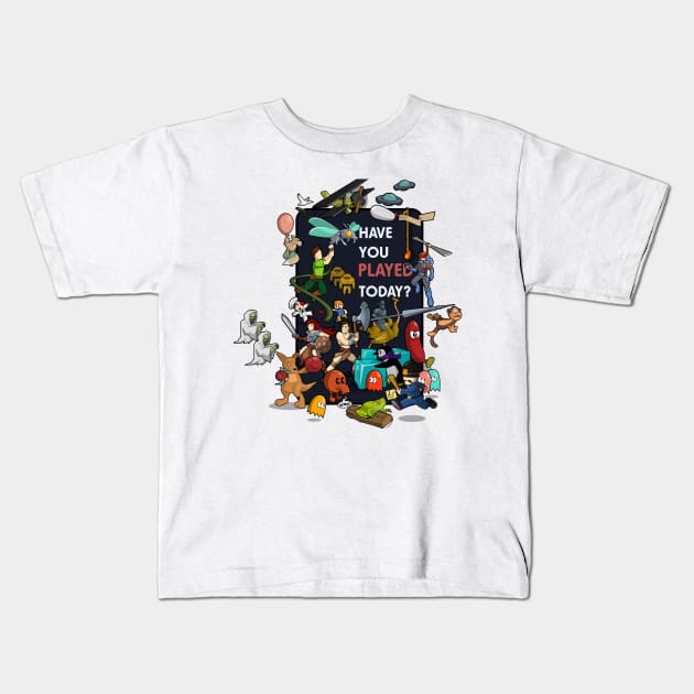 Have you played today? the mix Kids T-Shirt by vhzc